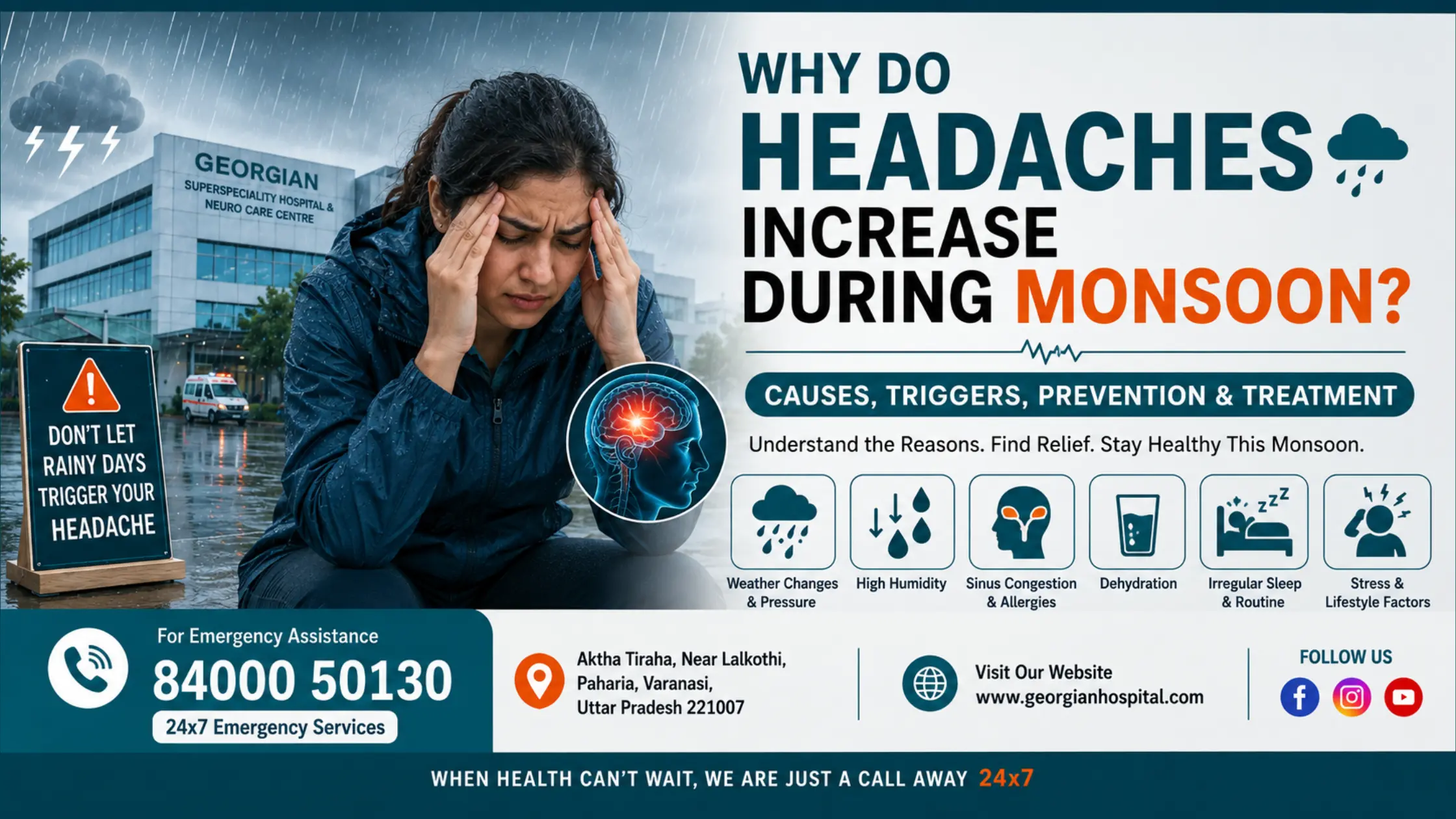“Why Do Headaches Increase During Monsoon?